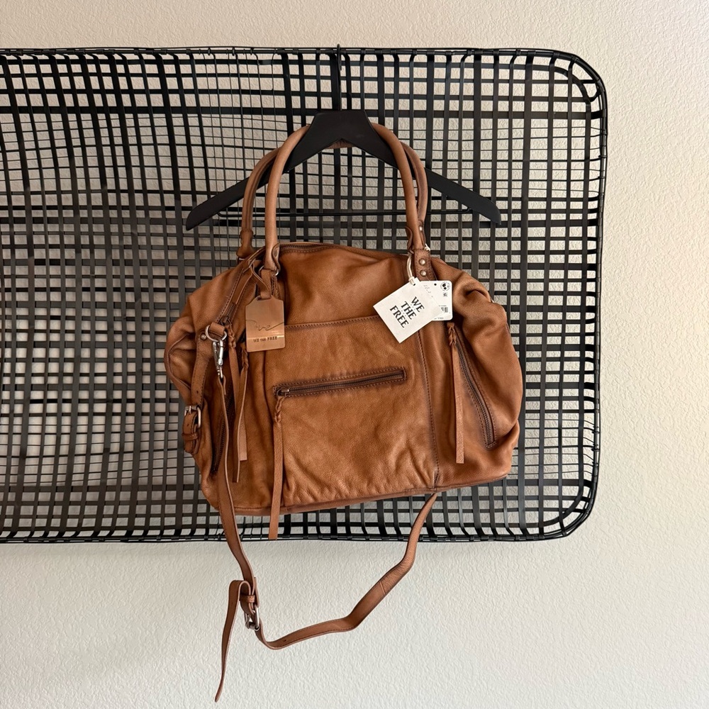 Free people We The Free Emerson Tote Bag saddle - Picture 2 of 9